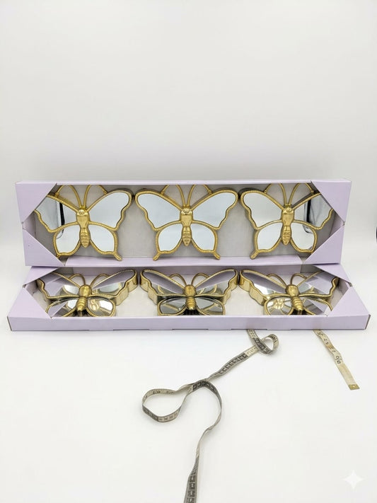Butterfly Wall Decor - Golden - Home decor - pack of 3