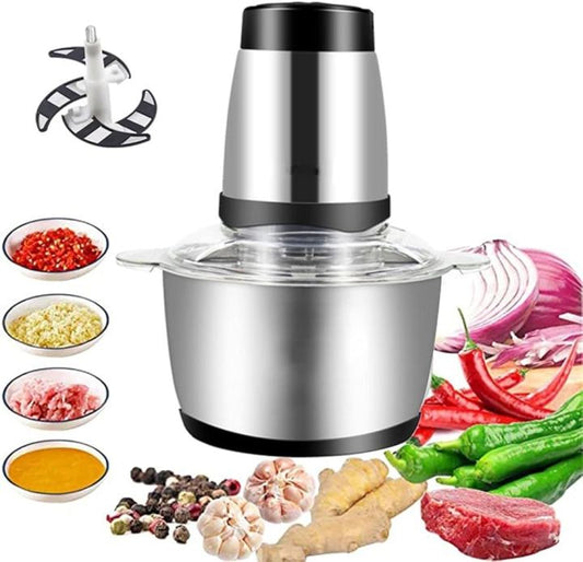 Electric Stainless Steel Food Chopper & Meat Grinder – Best Quality ⚡🔪