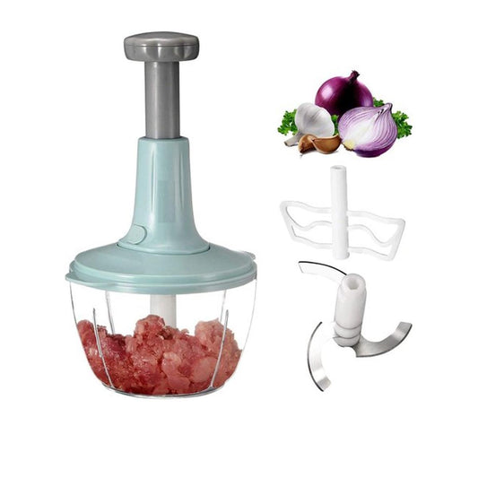 Manual Push Vegetable & Onion Chopper with Container – Best Quality